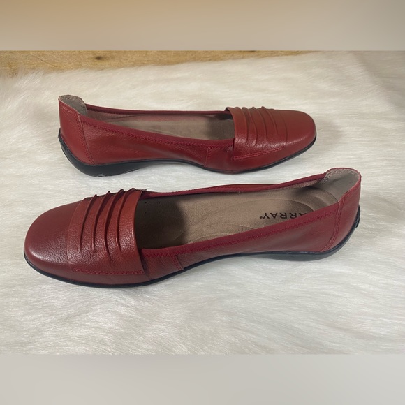 Array Willow Red Leather Size 9 M Slip-On Shoes Flats Loafers - Picture 6 of 10